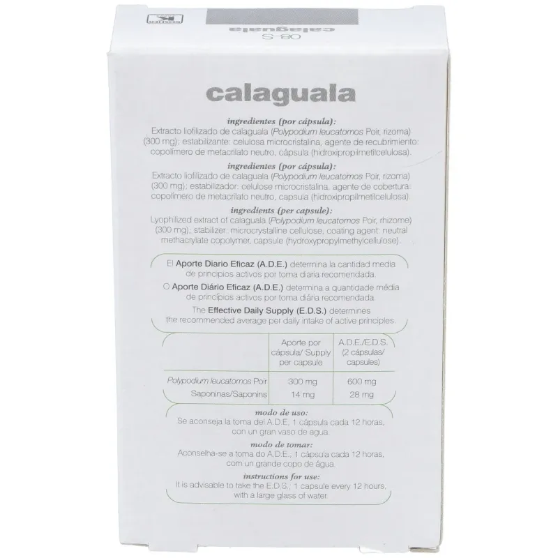 Calaguala 30 caps xxi soria natural | Farmacia Barata