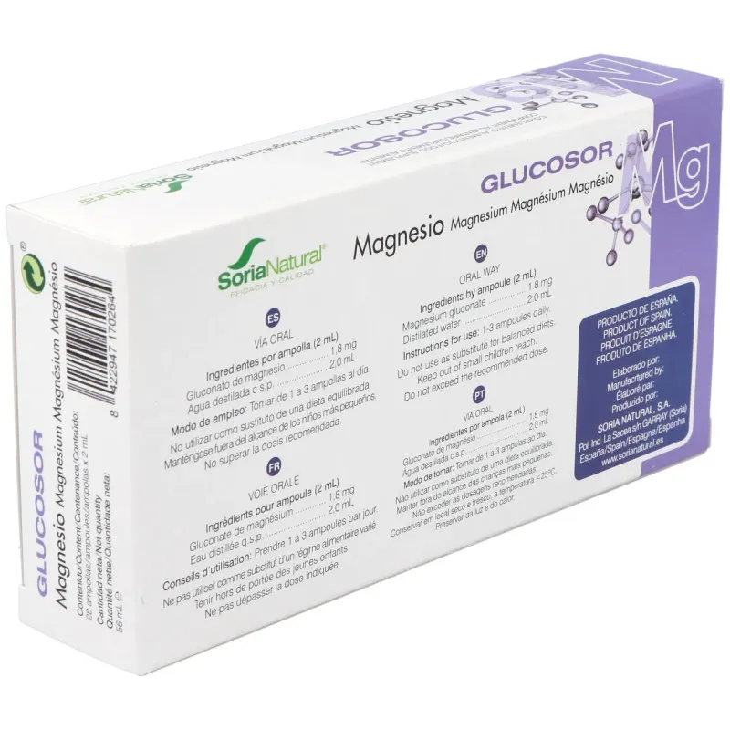 Glucosor magnesio 28 ampo soria natural | Farmacia Barata Glucosor magnesio 28 ampo soria natural | Farmacia Barata