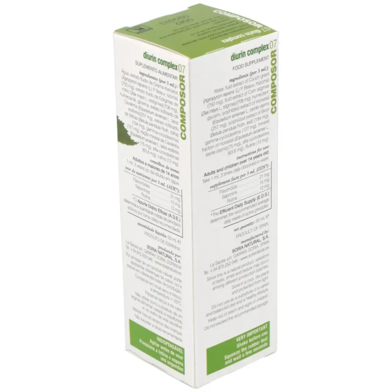 Soria natural composor 07 - diurin complex 50 ml | Farmacia Barata Soria natural composor 07 - diurin complex 50 ml | Farmacia Barata
