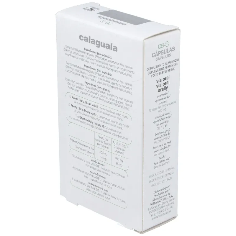 Calaguala 30 caps xxi soria natural | Farmacia Barata