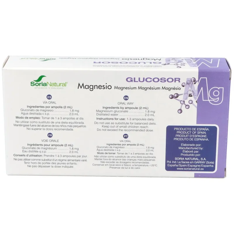 Glucosor magnesio 28 ampo soria natural | Farmacia Barata Glucosor magnesio 28 ampo soria natural | Farmacia Barata