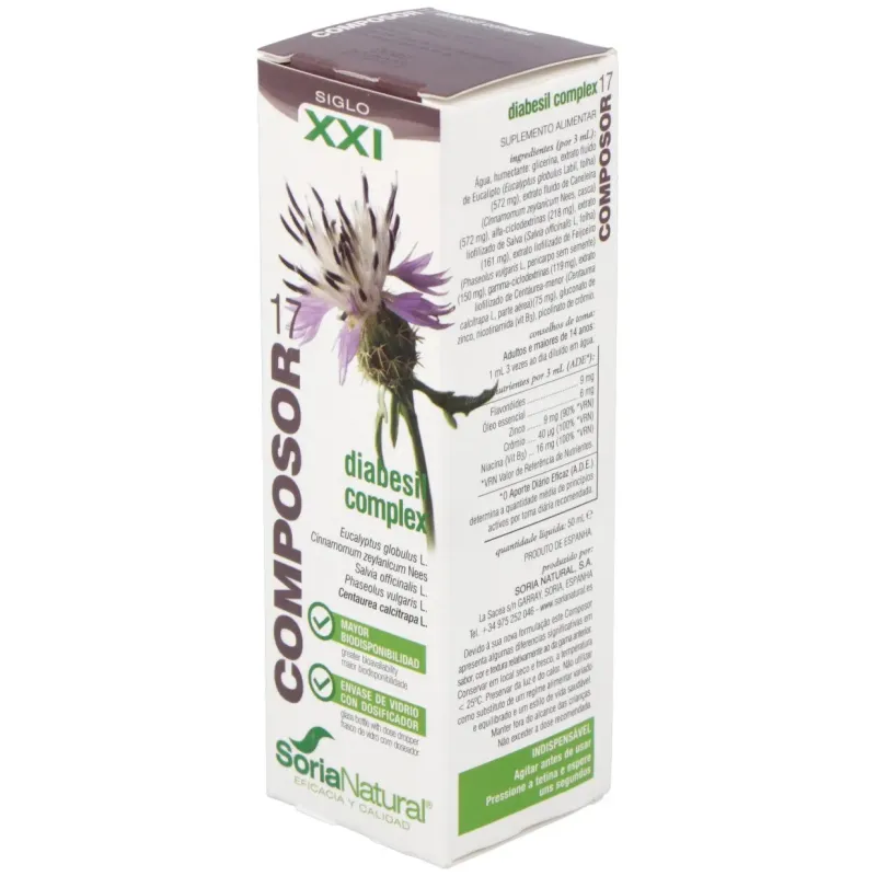 Soria complemento composor 17 xxi diabesil complex | Farmacia Barata Soria complemento composor 17 xxi diabesil complex | Farmacia Barata