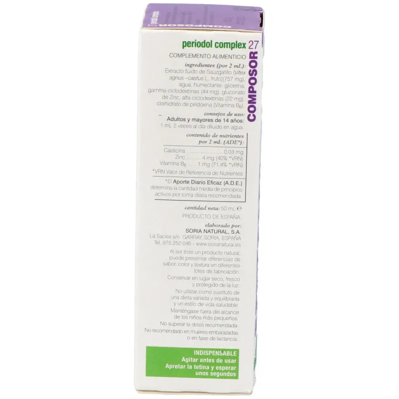 Soria natural composor 27 periodol complex 50ml | Farmacia Barata Soria natural composor 27 periodol complex 50ml | Farmacia Barata