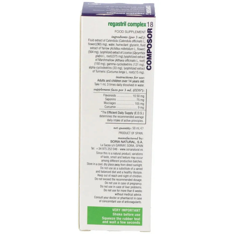Soria natural composor 18 - regastril complex 50ml | Farmacia Barata