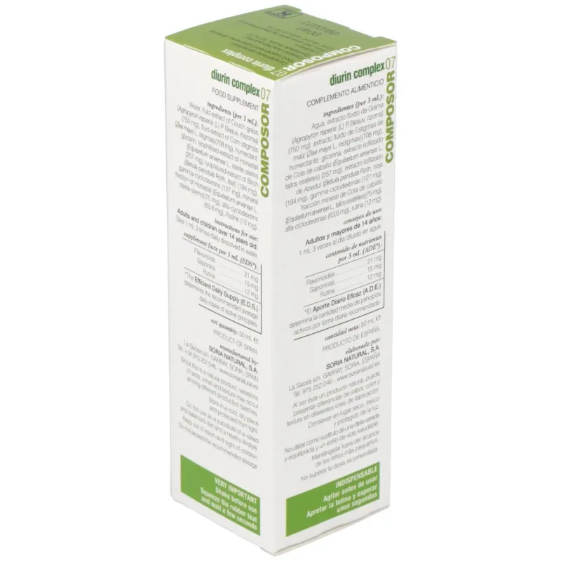 Soria natural composor 07 - diurin complex 50 ml | Farmacia Barata Soria natural composor 07 - diurin complex 50 ml | Farmacia Barata