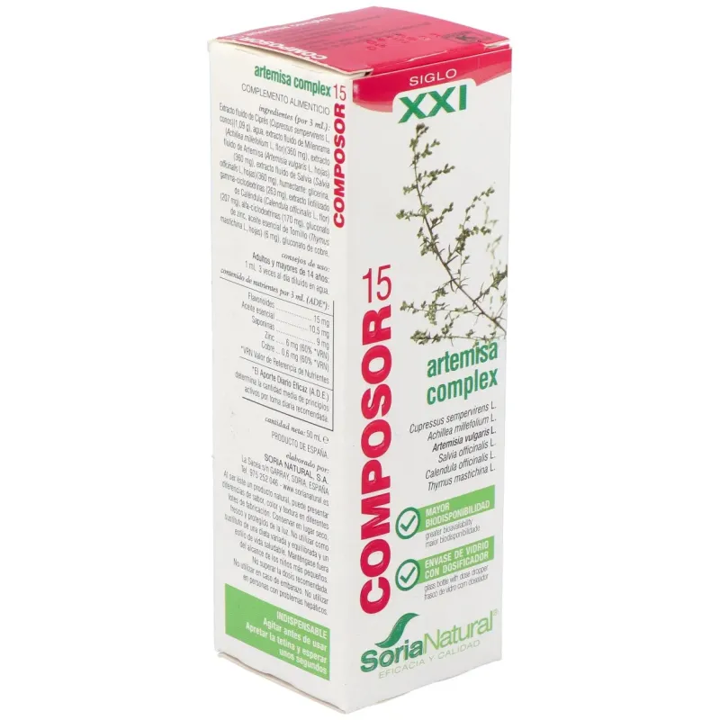 Composor 15 artemisa complex xxi 50ml. | Farmacia Barata