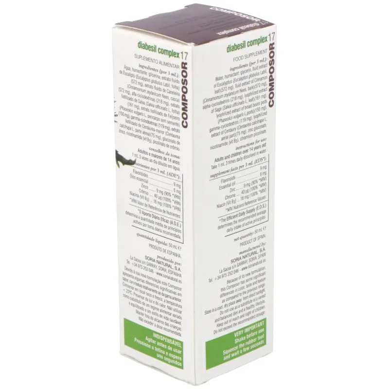 Soria complemento composor 17 xxi diabesil complex | Farmacia Barata Soria complemento composor 17 xxi diabesil complex | Farmacia Barata