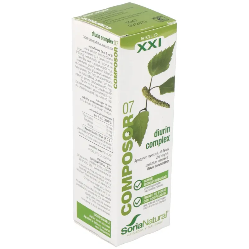 Soria natural composor 07 - diurin complex 50 ml | Farmacia Barata Soria natural composor 07 - diurin complex 50 ml | Farmacia Barata